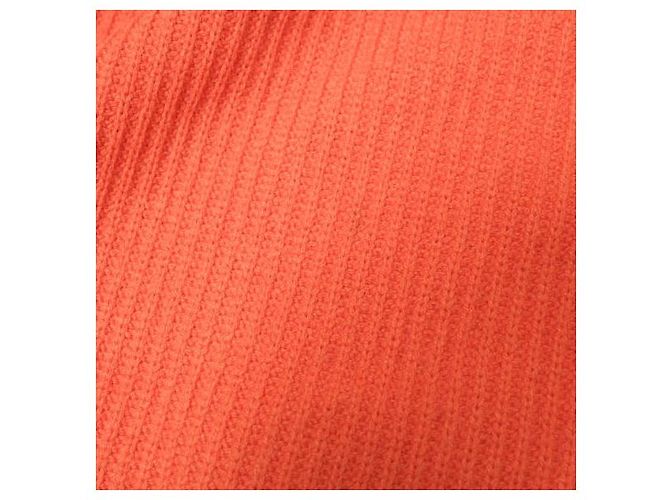 Autre Marque H BEAUTY&YOUTH Pullover aus Wolle und Kaschmir mit Rundhalsausschnitt Orange - Ansicht 8