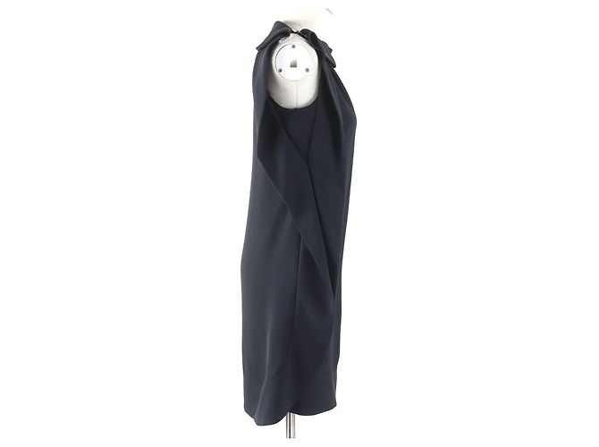 Abito senza maniche in seta e rayon Valentino nero 36 - vista 4