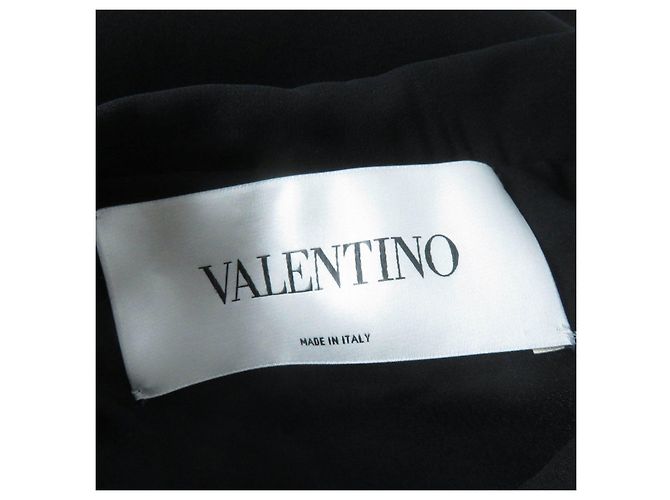 Abito senza maniche in seta e rayon Valentino nero 36 - vista 7