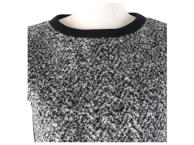 Moncler ABITO Tunica in Rayon e Lana XS Donna Nero - vista 4