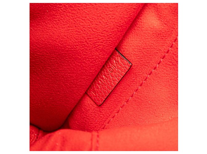 Luggage Céline Celine Vermelho Nano Couro Bolsa de Viagem - vista 6