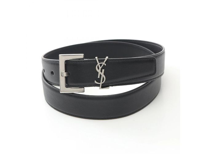Cassandra Leder Gürtel von Saint Laurent - Ansicht 2