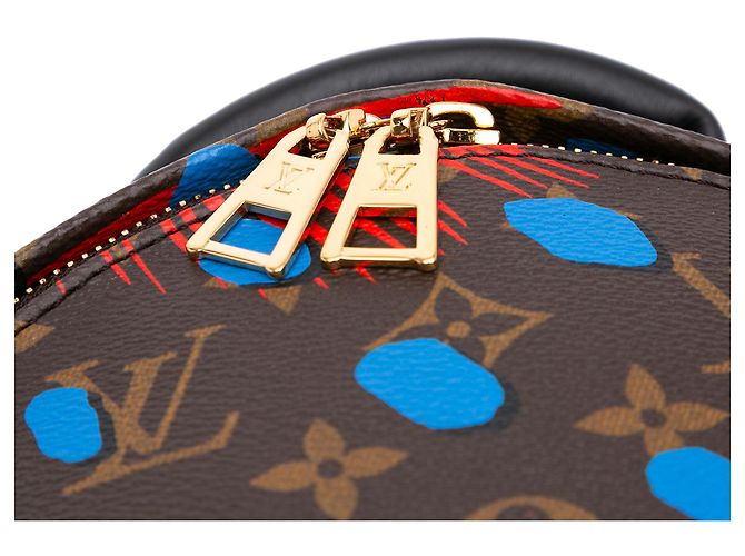 Louis Vuitton Marrone Monogramma Jungle Dots Palm Springs PM - vista 8