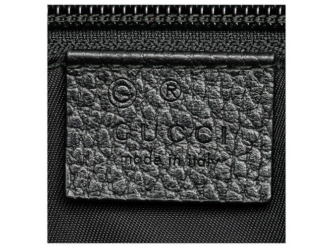 Bolsa mensageiro plana em nylon GG preta Gucci Preto - vista 5