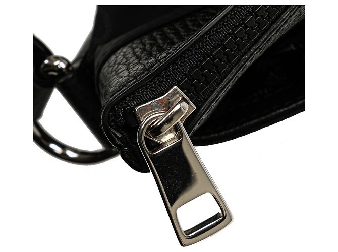 Bolsa mensageiro plana em nylon GG preta Gucci Preto - vista 7