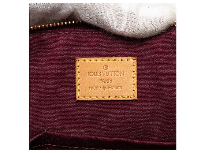 Louis Vuitton Monogram Vernis Rosso Bellevue PM - vista 5