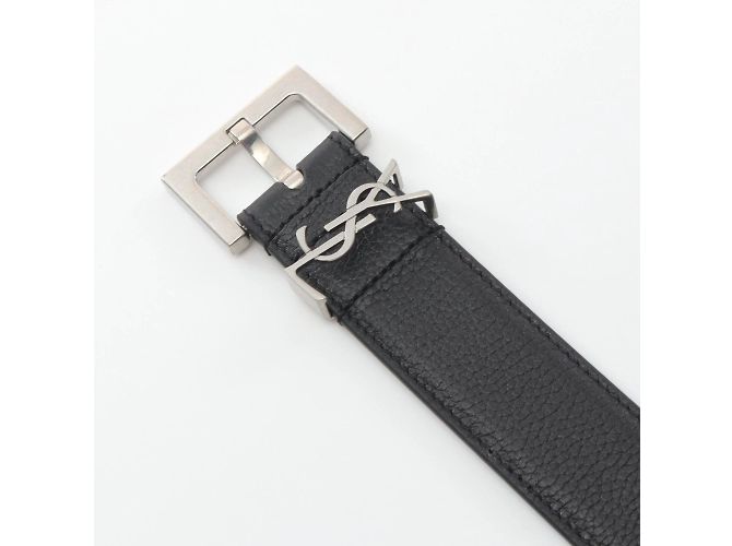 Cassandra Leder Gürtel von Saint Laurent - Ansicht 3