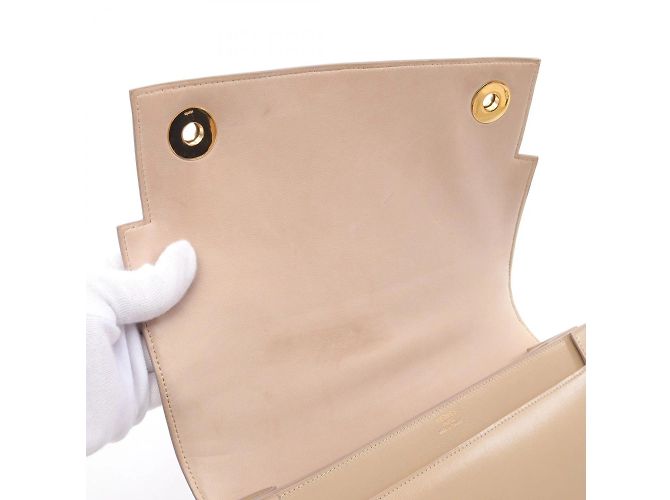 Hermès Borsa a mano Hermes Piano in pelle di vitello beige - vista 10