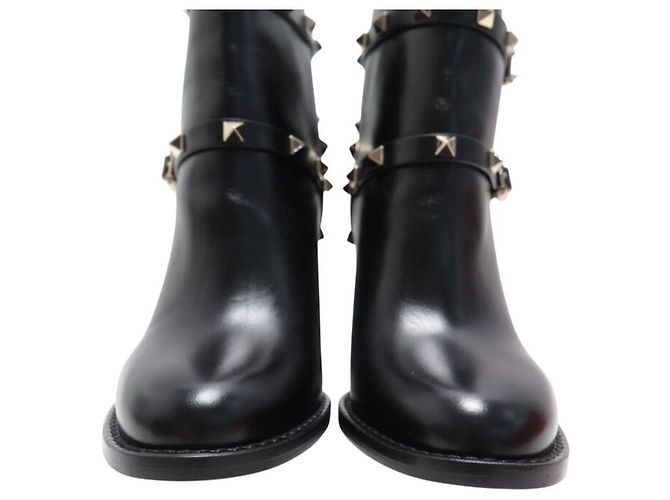 NEW VALENTINO GARAVANI ROCKSTUD ANKLE BOOTS SIZE 35 IT 36 FR - view 4