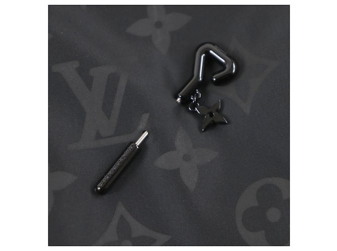Parka cortavientos de nylon Monogram Louis Vuitton Negro Gris - vista 5