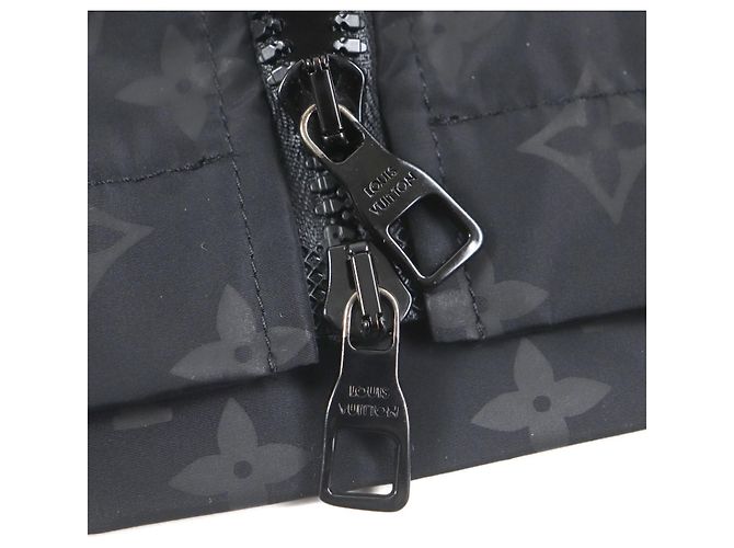 Parka cortavientos de nylon Monogram Louis Vuitton Negro Gris - vista 6