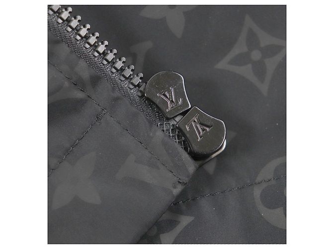 Parka cortavientos de nylon Monogram Louis Vuitton Negro Gris - vista 7