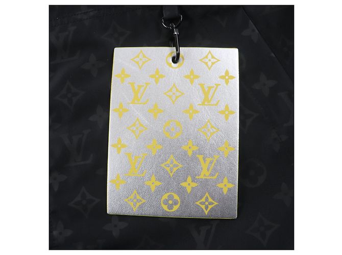 Parka cortavientos de nylon Monogram Louis Vuitton Negro Gris - vista 9