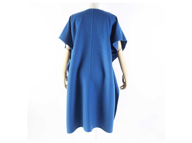 Hermès Abrigo largo de cachemira Hermes azul 38 - vista 4