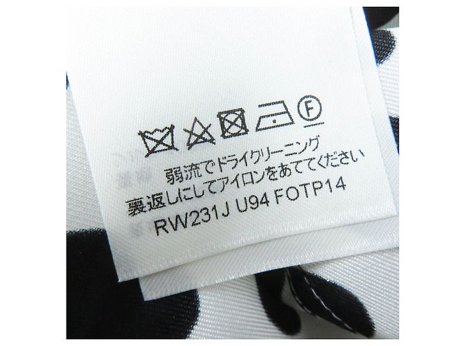 Camicia Infinity a Pois in Seta Louis Vuitton per Donne Nero Bianco - vista 8