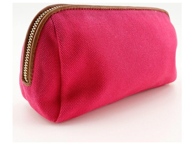 Autre Marque Pochette in tela con logo Tory Burch rosa - vista 3