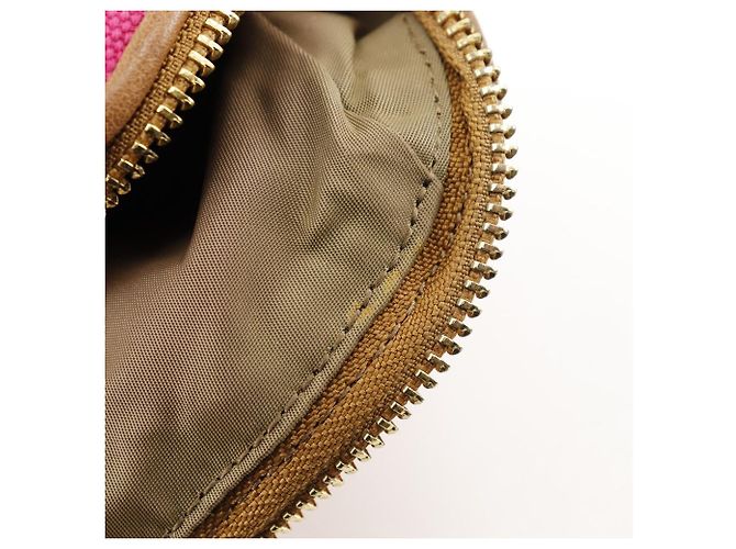 Autre Marque Pochette in tela con logo Tory Burch rosa - vista 6