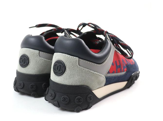 Sneakers in pelle scamosciata con logo Chanel per donne Multicolore - vista 2