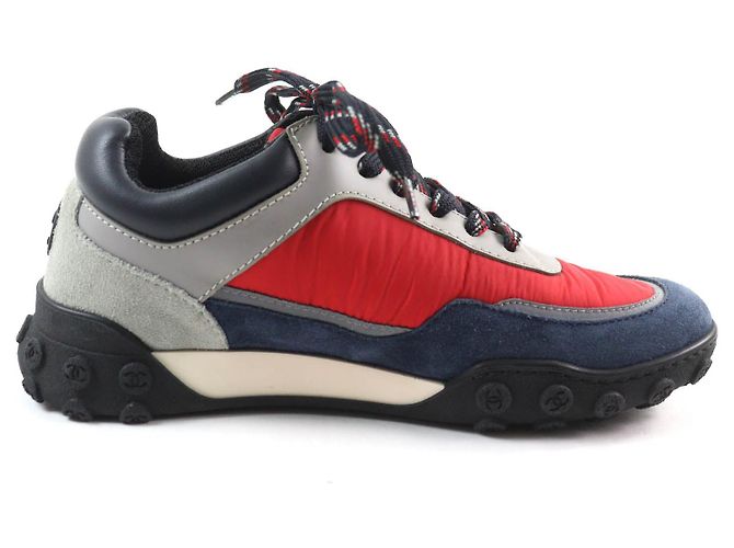 Sneakers in pelle scamosciata con logo Chanel per donne Multicolore - vista 5