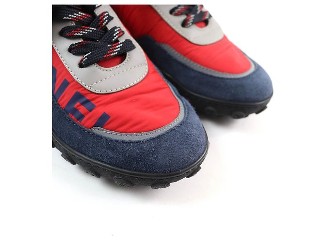 Sneakers in pelle scamosciata con logo Chanel per donne Multicolore - vista 7