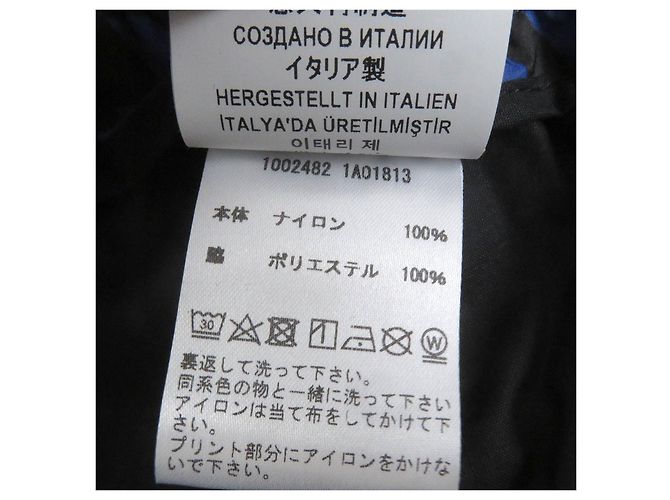 Pantaloni jogger in nylon con stampa logo Versace blu navy - vista 9