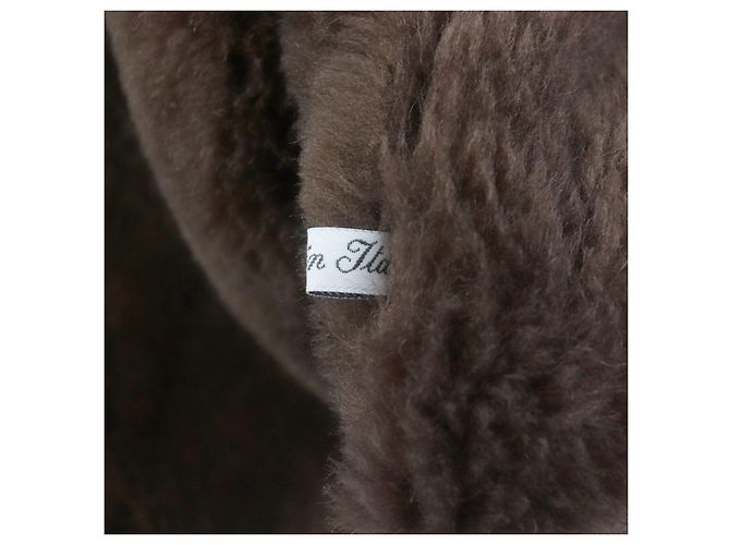 Autre Marque Abrigo de shearling Nazareno Gabrielli Marrón Oscuro - vista 10