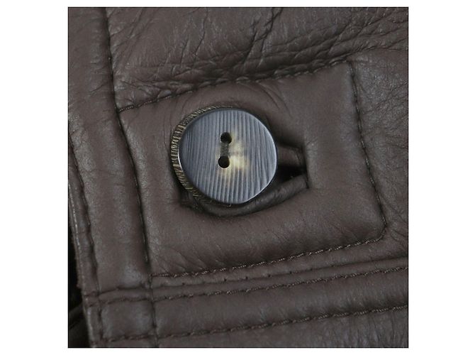 Autre Marque Abrigo de shearling Nazareno Gabrielli Marrón Oscuro - vista 5