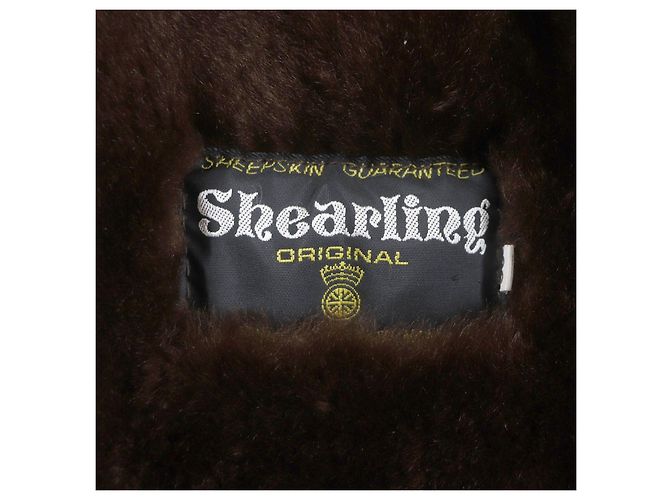 Autre Marque Abrigo de shearling Nazareno Gabrielli Marrón Oscuro - vista 8