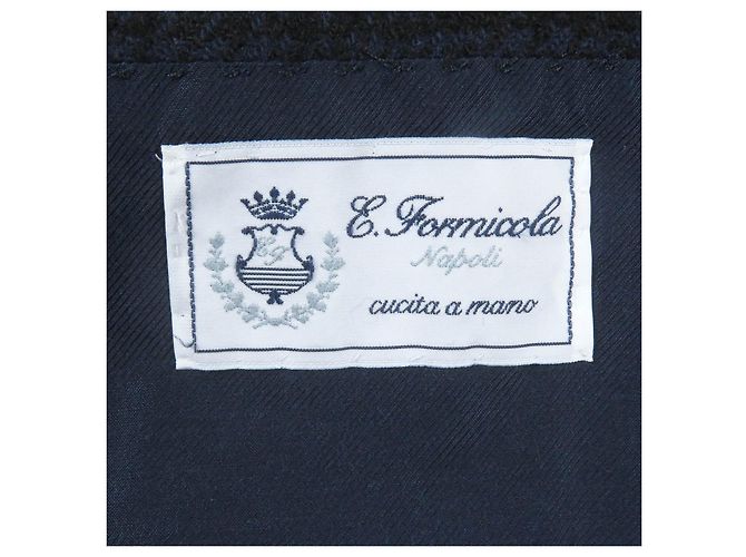 Autre Marque Abrigo Chester de Nylon Alpaca Navy de ERRICO FORMICOLA Azul Azul marino - vista 6