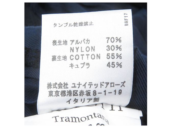Autre Marque Abrigo Chester de Nylon Alpaca Navy de ERRICO FORMICOLA Azul Azul marino - vista 8