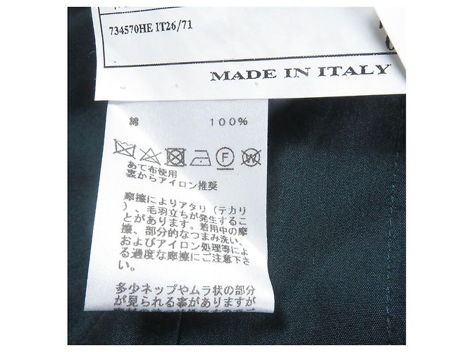 Hermès Giacca in cotone HERMES verde 48 Italia - vista 8