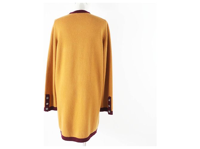 Cardigan bicolore in cashmere COCO di Chanel Giallo - vista 4