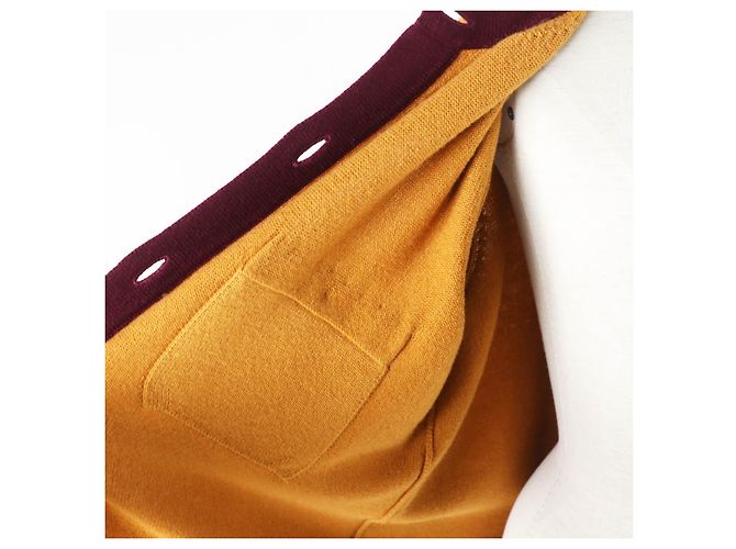 Cardigan bicolore in cashmere COCO di Chanel Giallo - vista 5