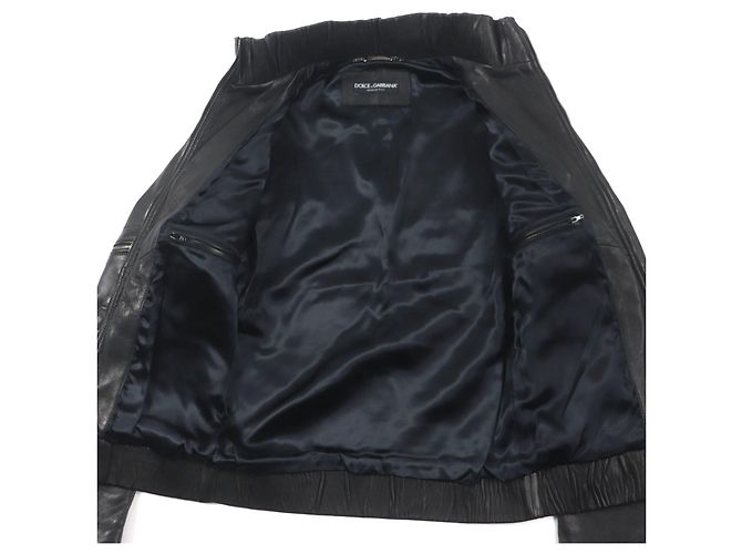Giacca multi-tasche in pelle di agnello Dolce & Gabbana Nero - vista 4