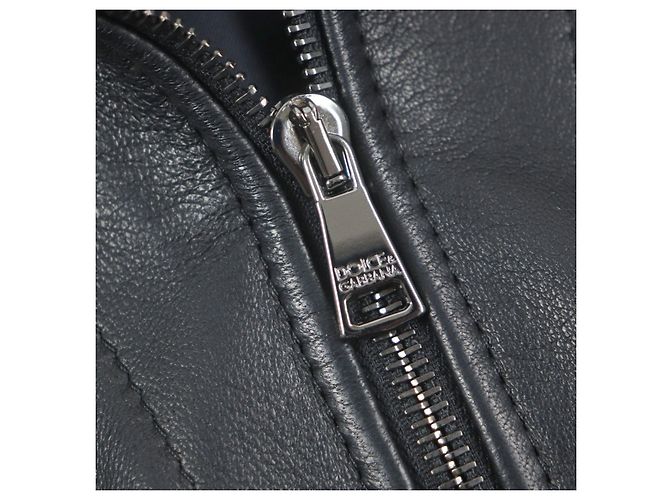 Giacca multi-tasche in pelle di agnello Dolce & Gabbana Nero - vista 5
