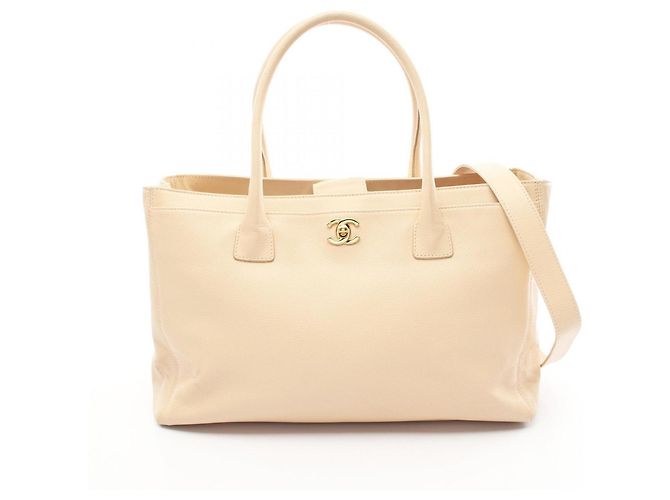 Chanel Executive Tote Ledertasche Beige - Ansicht 2