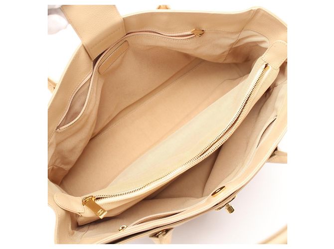 Chanel Executive Tote Ledertasche Beige - Ansicht 4