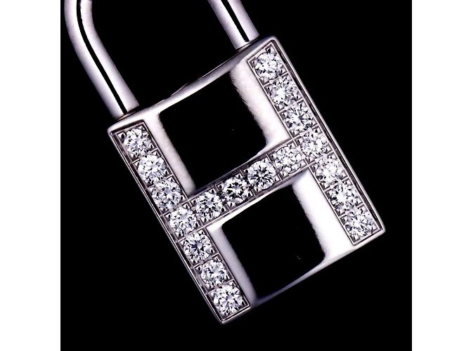 Hermès Collana con diamante e lucchetto Kelly Amulet Hermes - vista 5