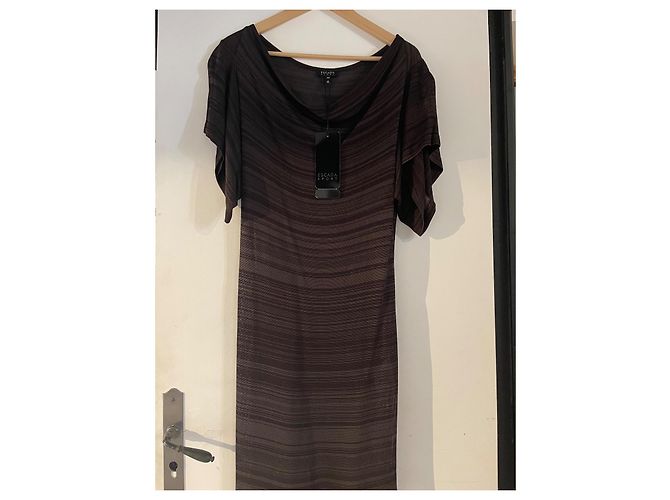 Vintage Escada Schokoladen-Abendkleid - Ansicht 2