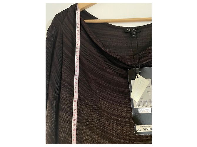 Vintage Escada Schokoladen-Abendkleid - Ansicht 9