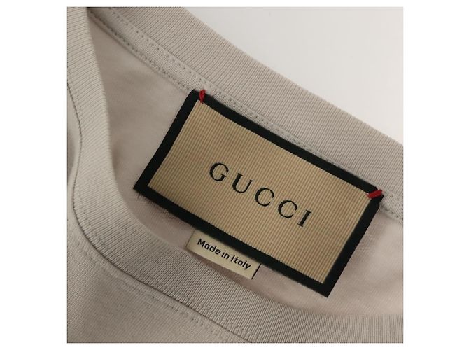 Camiseta GUCCI de algodón gris claro Auth ym015M - vista 8