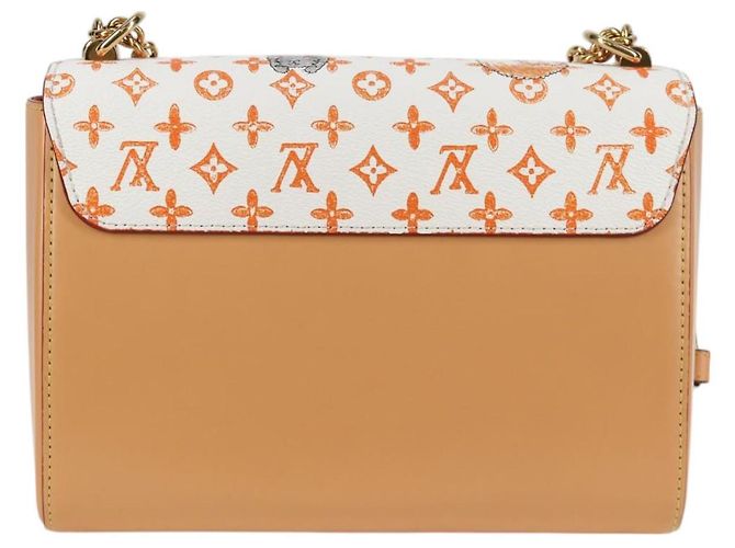 LOUIS VUITTON Catgram Twist MM Bolsa de Ombro Branca M44460 LV Auth 120872SM Branco Monograma - vista 2