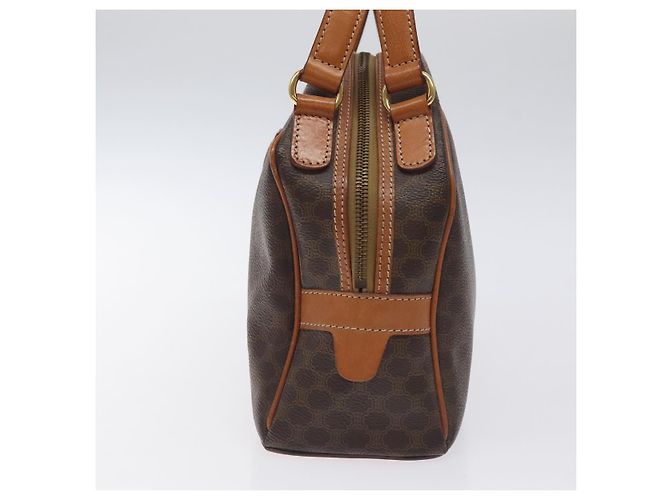 Céline Borsa a mano in tela Macadam CELINE in pelle PVC marrone oro Auth ki5783 D'oro - vista 4
