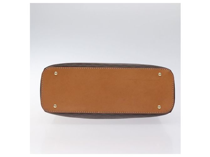 Céline Borsa a mano in tela Macadam CELINE in pelle PVC marrone oro Auth ki5783 D'oro - vista 5
