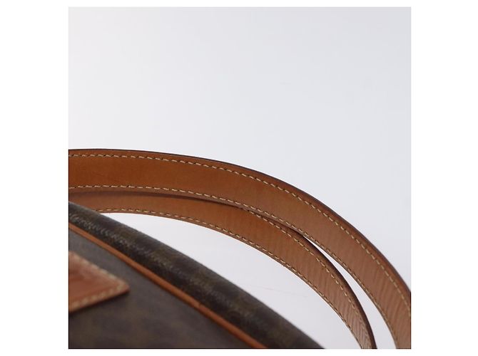 Céline Borsa a mano in tela Macadam CELINE in pelle PVC marrone oro Auth ki5783 D'oro - vista 8