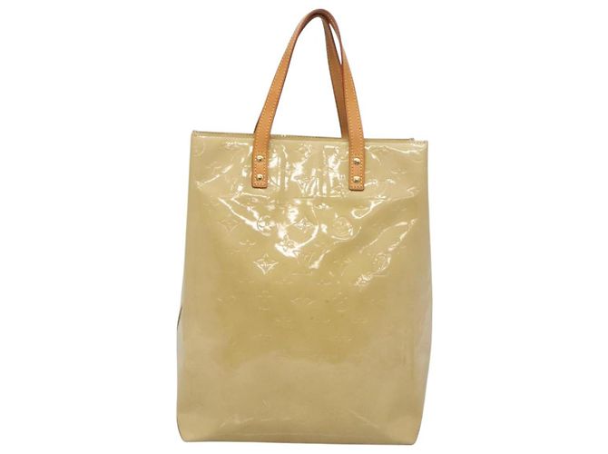 LOUIS VUITTON Monogram Vernis Reade MM Borsa a Mano Beige M91141 LV Auth yk18515 - vista 13