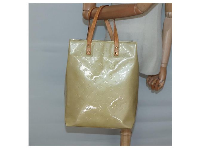 LOUIS VUITTON Monogram Vernis Reade MM Borsa a Mano Beige M91141 LV Auth yk18515 - vista 20