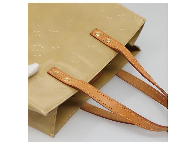 LOUIS VUITTON Monogram Vernis Reade MM Borsa a Mano Beige M91141 LV Auth yk18515 - vista 6