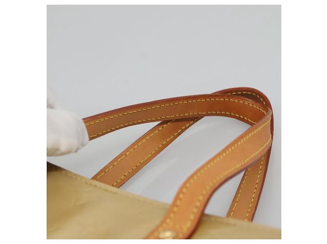 LOUIS VUITTON Monogram Vernis Reade MM Borsa a Mano Beige M91141 LV Auth yk18515 - vista 8
