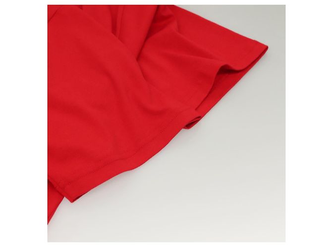 Camiseta Valentino de algodón rojo Auth ym007M Roja - vista 5
